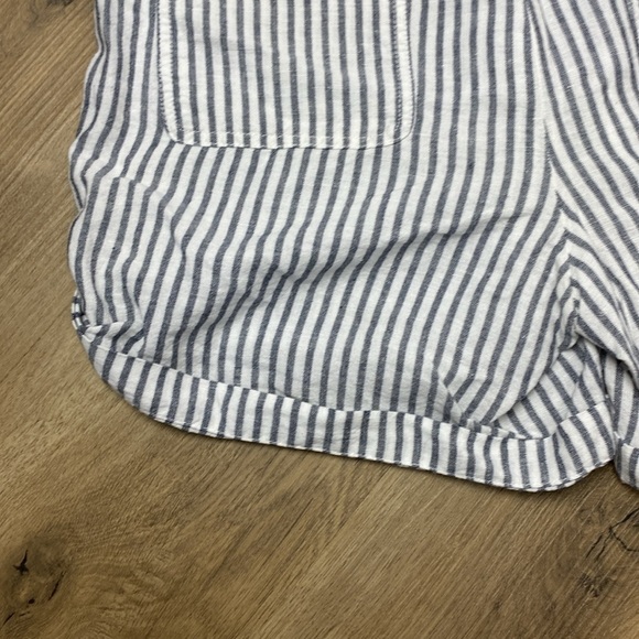 🌸Nautica 4.5" STRIPED LINEN-BLEND PULL-ON SHORT - Picture 8 of 9